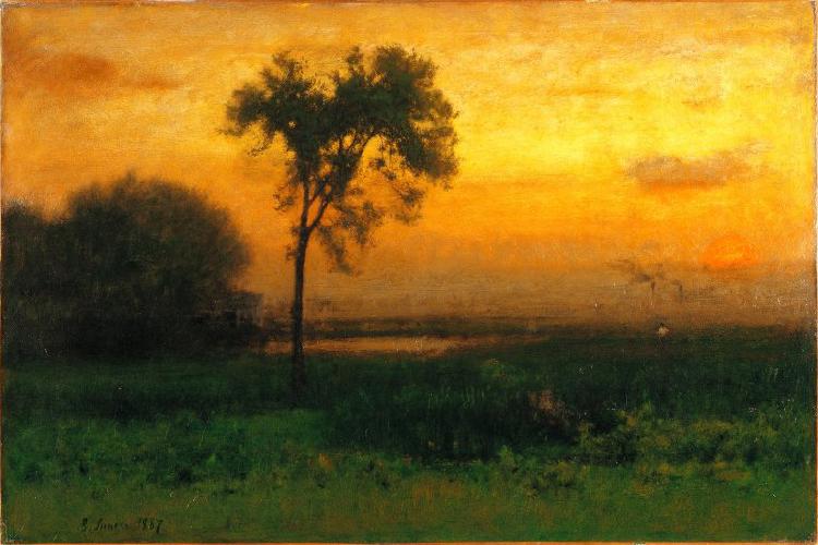 George Inness Sunrise oil painting image